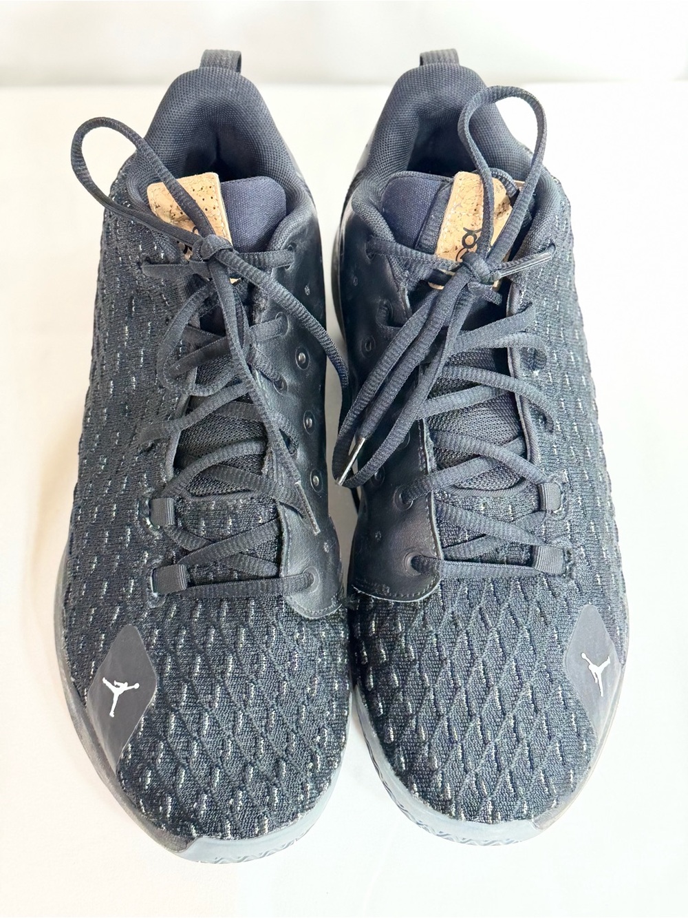 Jordan Men's Black Knit Training Sneakers